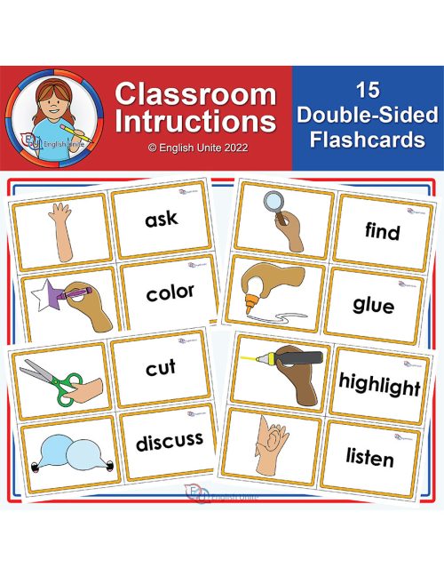 flashcards - classroom instructions