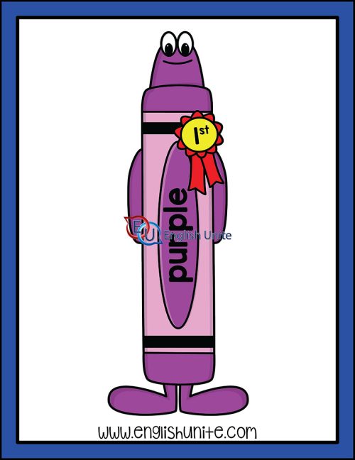 clip art - purple crayon