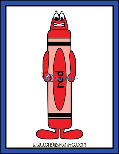 clip art - red crayon
