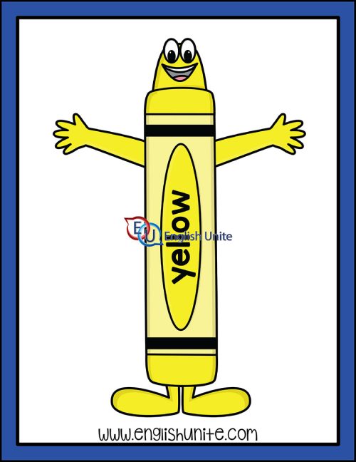 clip art - yellow crayon