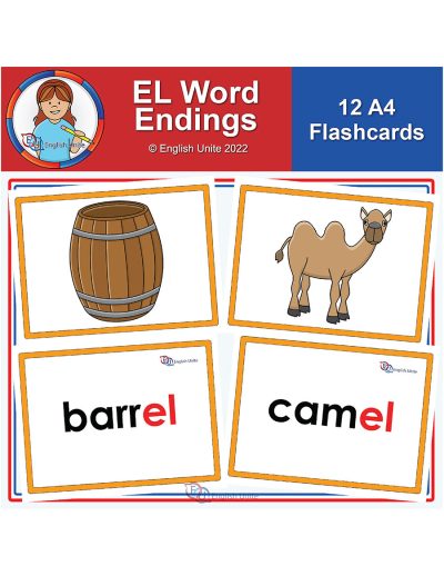 flashcards - a4 el word endings