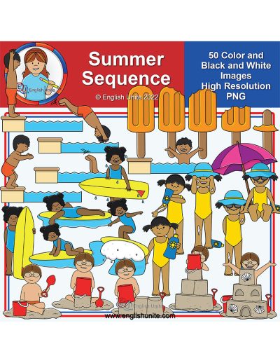 clip art - summer sequence