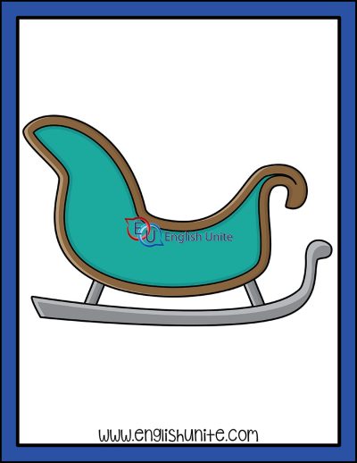 clip art - sleigh