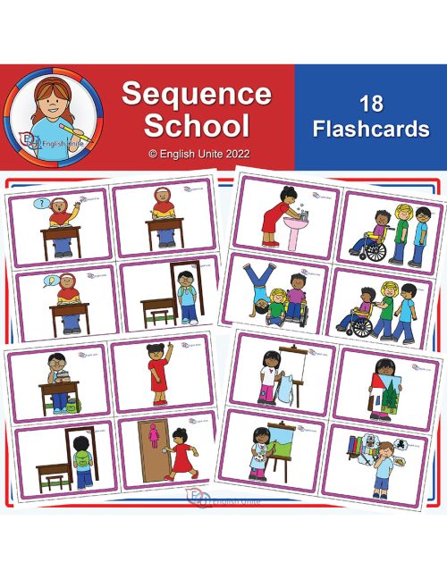 flashcards - school sequence