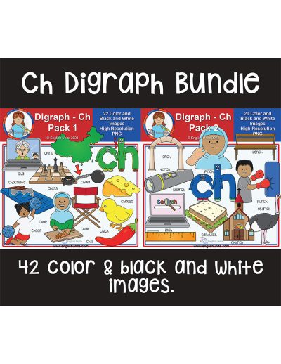 clip art bundle - ch digraph