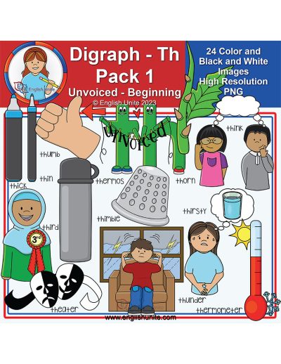 clip art - th digraph pack 1