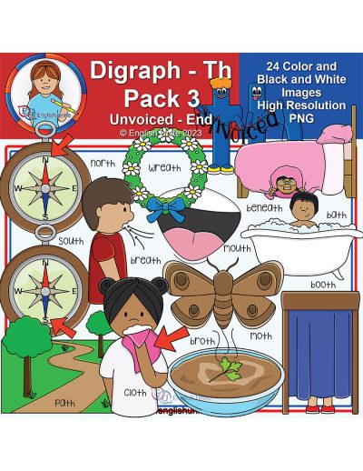 clip art - th digraph pack 3
