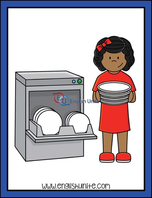clip art - do dishes 1