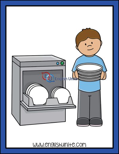clip art - do dishes 4
