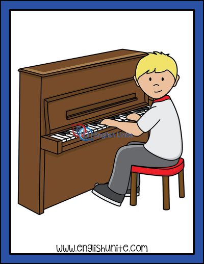 clip art - pianist