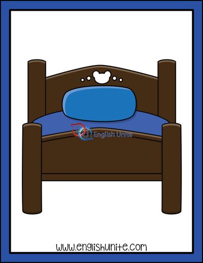 clip art - father bear bed