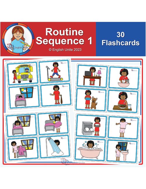 flashcards - routine sequence pack 1