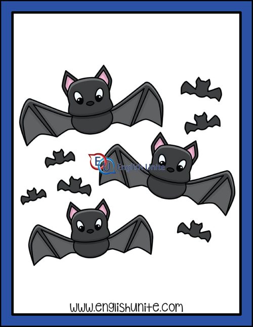 clip art - colony of bats