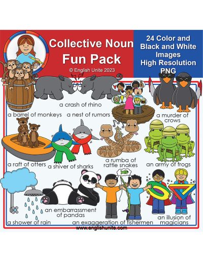clip art pack - collective nouns fun pack