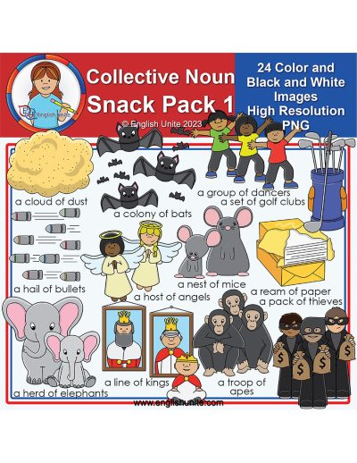 clip art - collective nouns snack pack 1