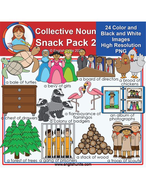 clip art pack - collective noun snack pack 2