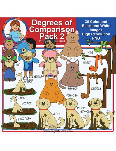 clip art - degrees of comparison pack 2