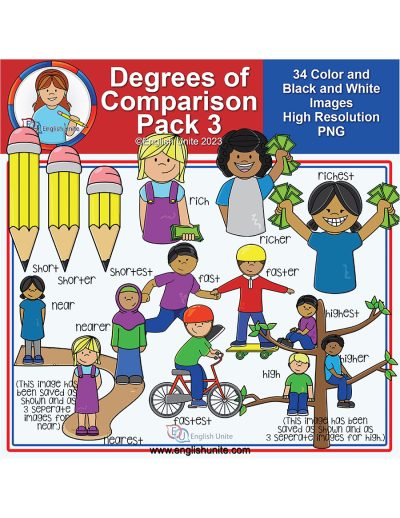 clip art - degrees of comparison pack 3