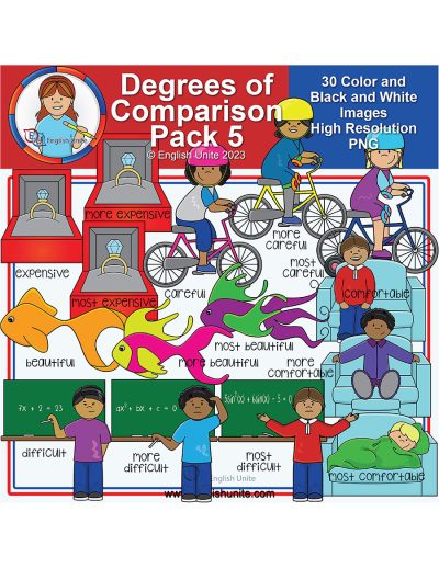 clip art - degrees of comparison pack 5