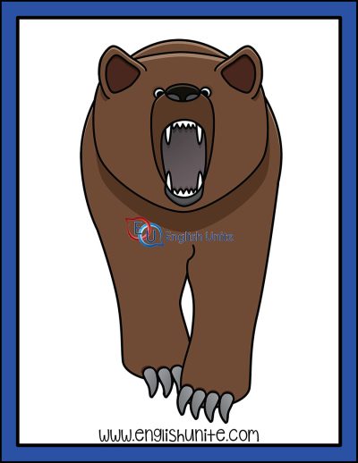 clip art - angry bear