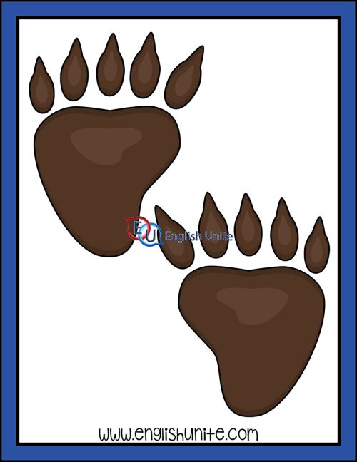 clip art - bear paws