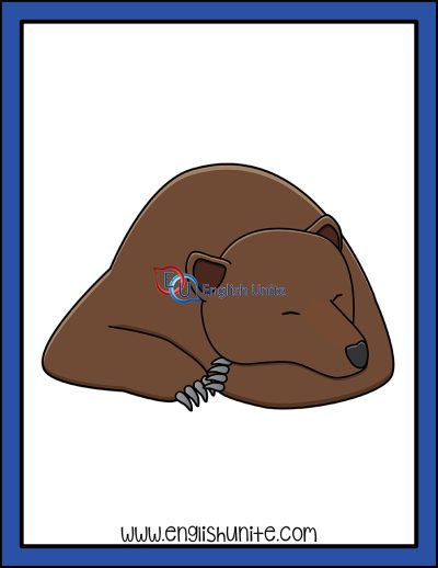 clip art - sleeping bear