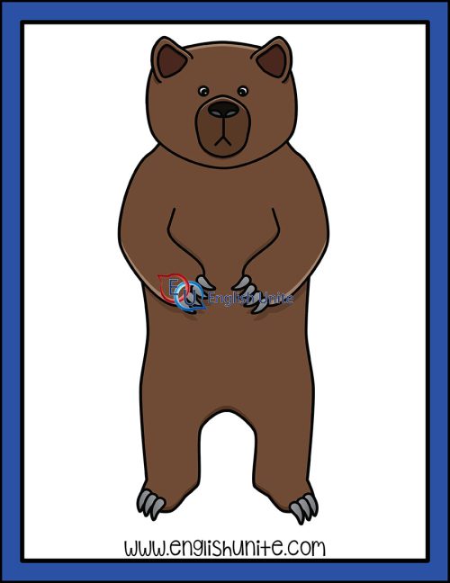 clip art - bear standing