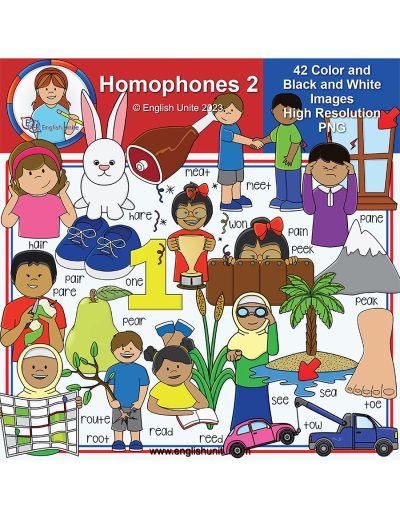 clip art - homophones pack 2