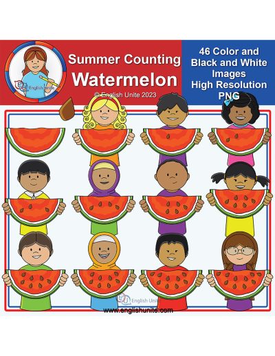 clip art - counting watermelon seeds
