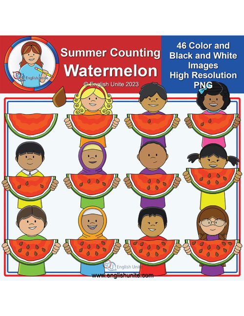 clip art - counting watermelon seeds