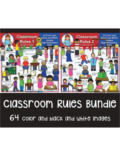 clip art bundle - classroom rules