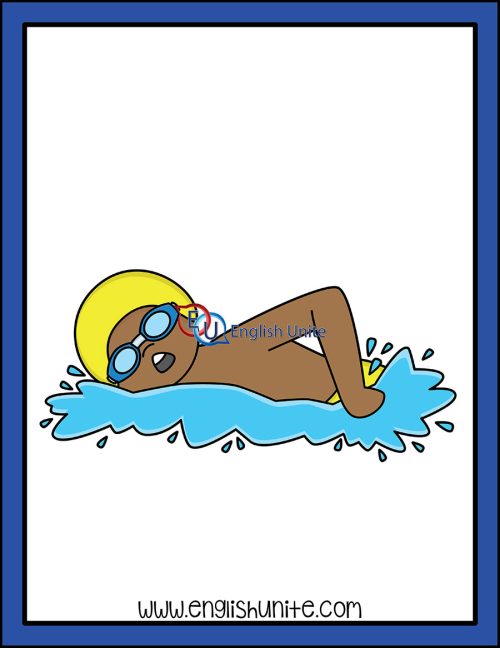 clip art - swimmer