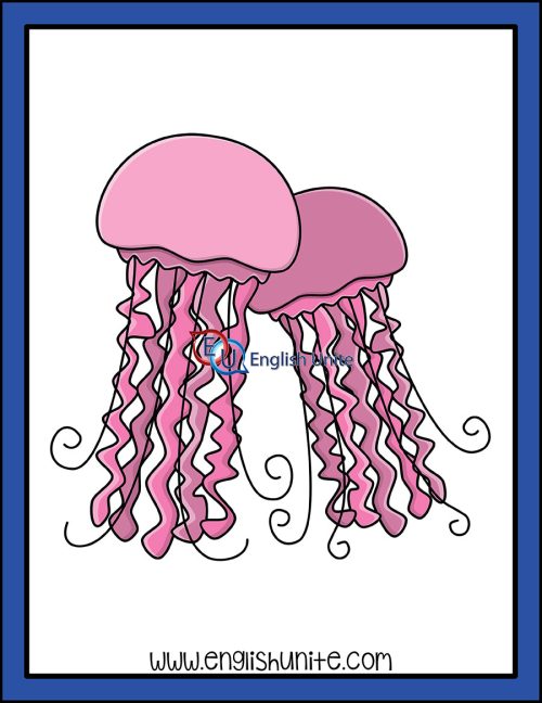 clip art - pink jellyfish