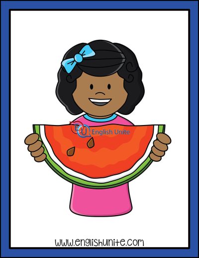clip art - two watermelon seeds