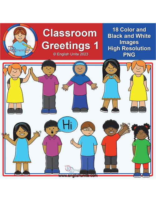 clip art - classroom greetings 1