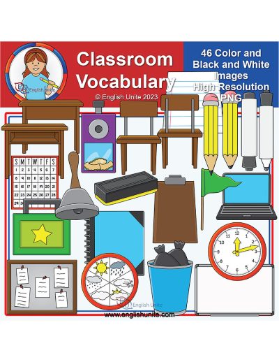 clip art - classroom vocabulary