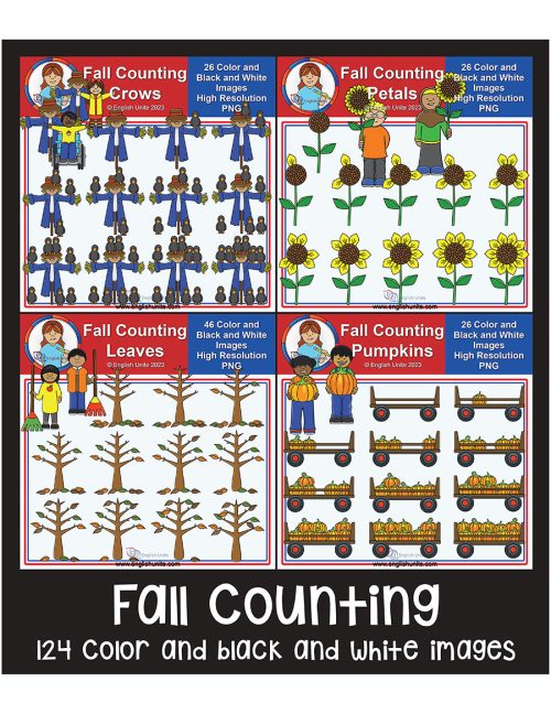 clip art bundle - fall counting