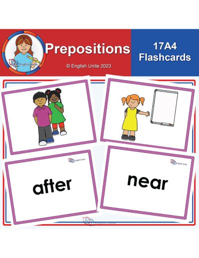 flashcards - A4 school prepositions