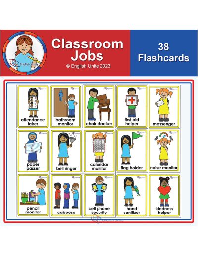 flashcards - classroom jobs