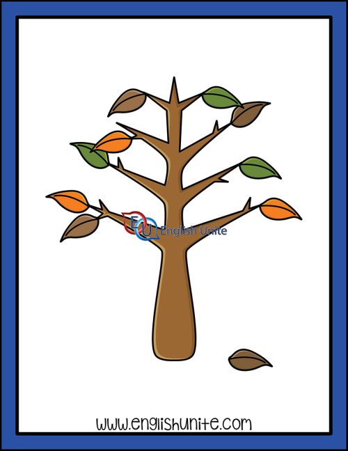 clip art - counting leaves - nine leaves