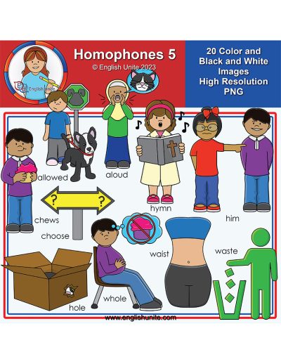 clip art - homophones pack 5