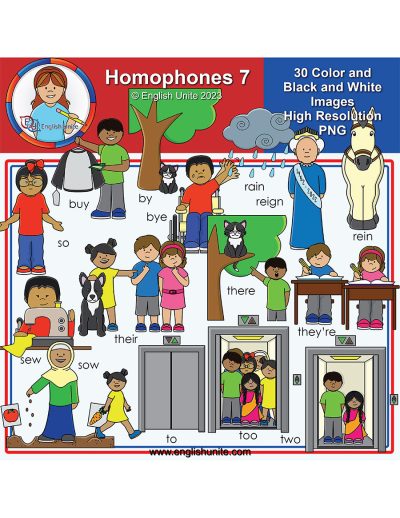clip art - homophones pack 7