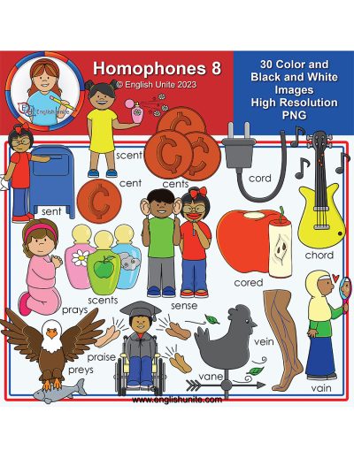 clip art -homophones pack 8