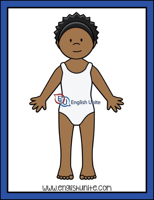 clip art - parts of body front girl
