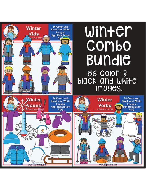 clip art bundle - winter combo bundle