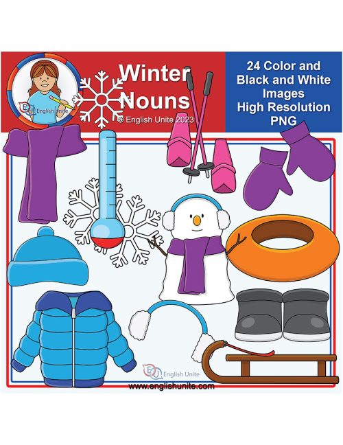 clip art - winter nouns
