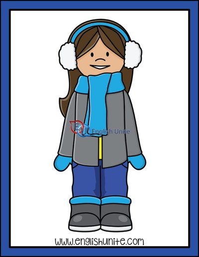 clip art - winter girl 1