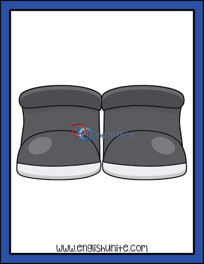 clip art - winter noun boots