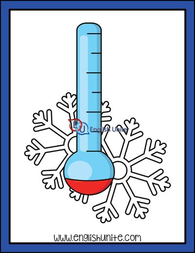 clip art - winter thermometer
