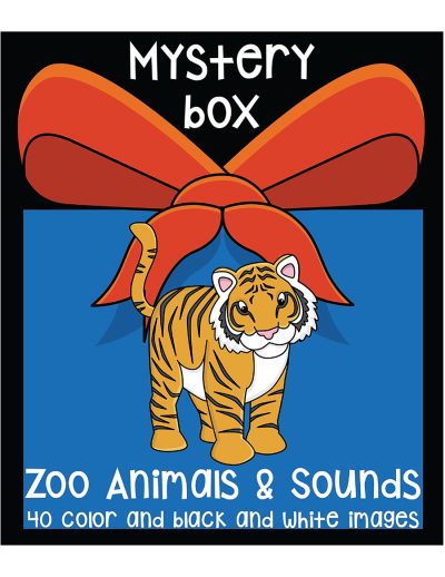 clip art - zoo animals mystery box